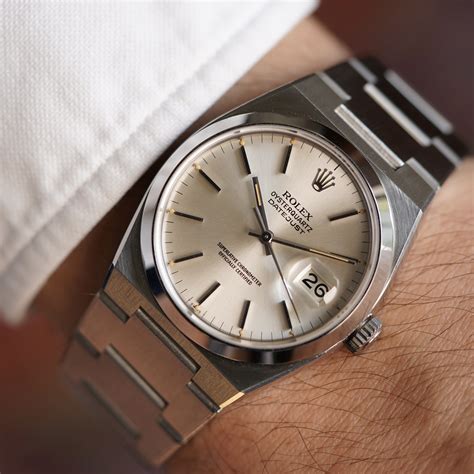 rolex datejust oysterquartz leather band|Rolex oysterquartz 17000 price.